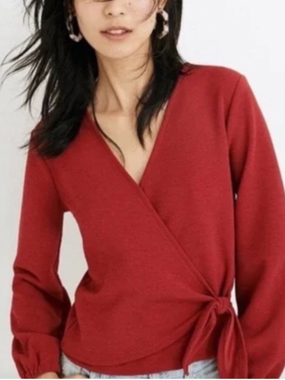 NWT Madewell Side Tie Top